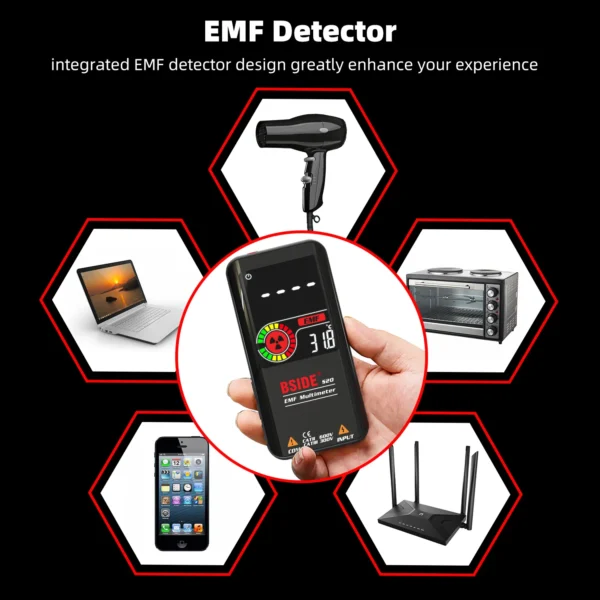 BSIDE Digital Multimeter S20 Smart DC AC Voltage Capacitor Ohm Diode NCV Hz EMF Tester Detector meter - Imagen 2