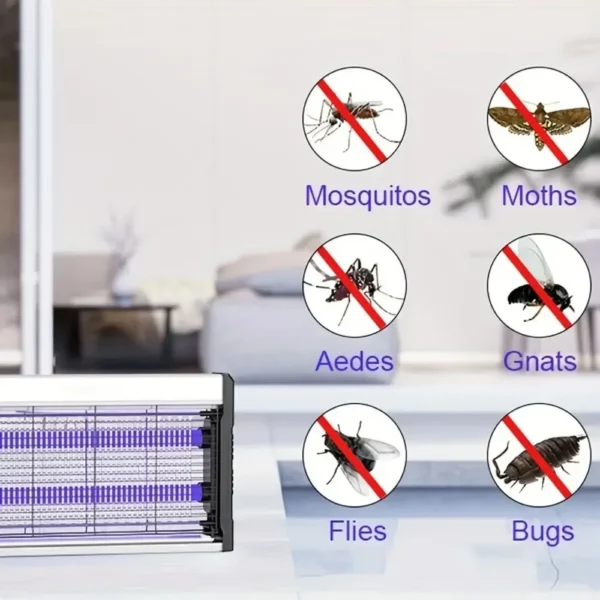 Lámpara antimosquitos de descarga eléctrica, trampa para moscas, repelente de insectos, trampa antimosquitos para dormitorio y exteriores - Imagen 5